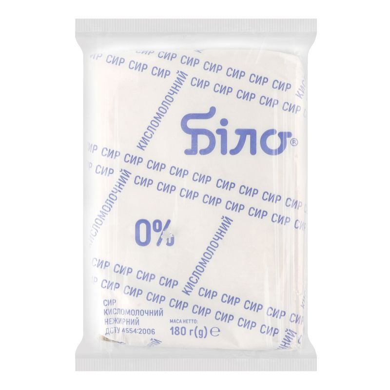 Сир к/м Біло еколін 0% 180г